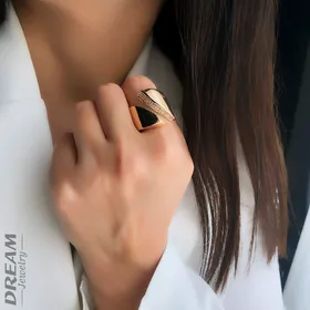 انگشتر نگین‌دار طرح‌طلا DREAM