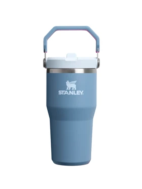 قمقه استنلی The IceFlow Flip Straw Tumbler 20 OZ (آبی)