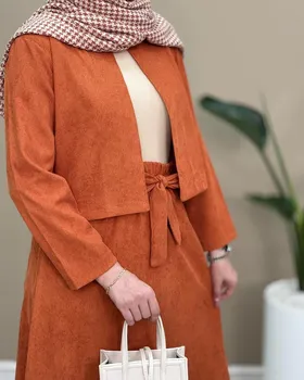 ست کمردار مخمل کبریتی