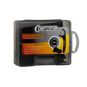 نخ دندان کمانی زغالی کد F5.02 کانفیدنت 30 عددی