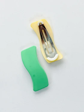 گیره مو تق تقی طرح موج شمعی