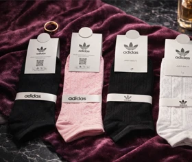 جوراب مچی دو فس فانتزی زنانه و دخترانه 12 جفتی برند آدیداس