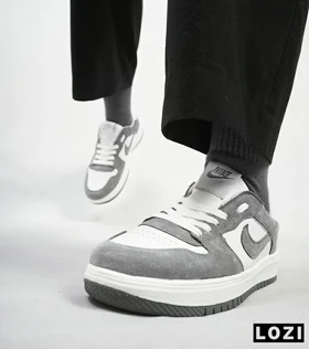 کفش کتانی مردانه سفید طوسی نایک NIKE SB