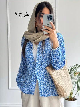 شومیز مانتویی سیلک