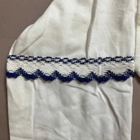 بلوز سفید جلو دانتل