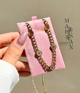 گردنبند ژوپینگ کارتیه سکه کوب مدل طلا