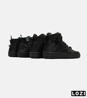 کفش کتانی ساق‌دار مردانه مشکی NIKE AIRFORCE AF1