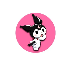 استیکر پارچه و لباس پاد آفرین مدل کارتونی کورومی kuromi کد 281