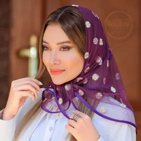 مینی اسکارف دانتل بابونه رنگی