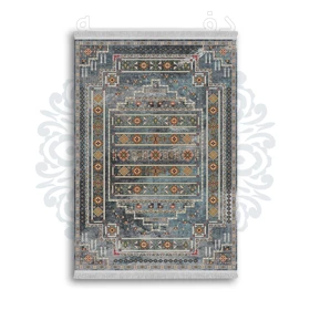 فرشینه از جنس پارچه هازان مخمل ترک طرح سنتی و مدرن برند دفه کد DAMG369