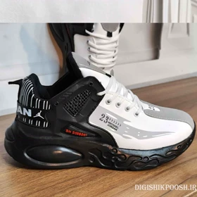 کتانی مردانه نایک ایرجردن 23 رترو مشکی سفید کد 46 Nike Air Jordan 23 Retro