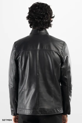 کاپشن مردانه چرم طبیعی