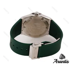 ساعت مردانه هابلوت چند ضلعی سیلور سبز m-0965