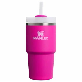 قمقمه نی دار استنلی Quencher FlowState Tumbler 591ML (سرخابی)