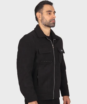 خرید کت کتان زیپ‌دار و داخل خز 2602