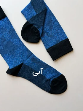 جوراب ساق بلند مردانه طرح بته جقه