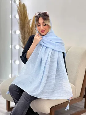 شال پلیسه شاین دار شکوفه