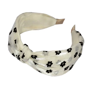 تل مو زنانه مدل گره‌ای بابونه کد 465