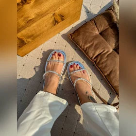 اسلیپر دوبند طلقی نگینی _