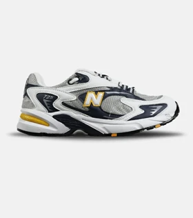 کفش کتانی مردانه و زنانه طوسی زرد مشکی NEW BALANCE 725 مدل 7387