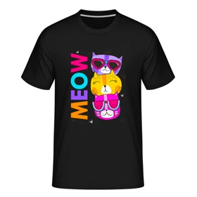 تیشرت طرح گربه کد 05