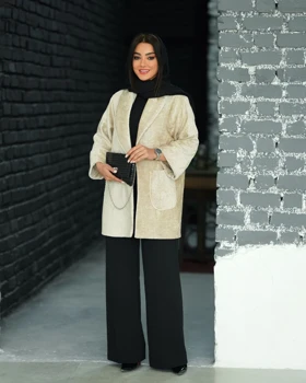 کت مخمل مروارید دوزی مزونی
