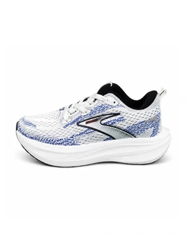 کفش کتانی رانینگ زنانه زیره بست بروکس سفید آبی Brooks