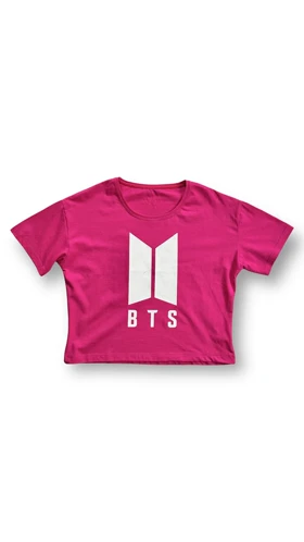 تیشرت کراپ طرح BTS