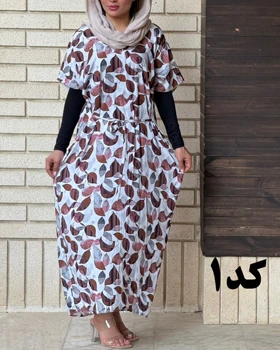 پیراهن مادر بزرگی آستین کوتاه 7064