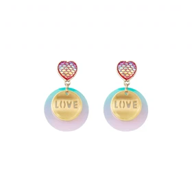 گوشواره دخترانه مدل LOVE