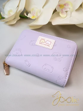 کیف پول جاکارتی زنانه وارداتی simple کد B1075 (بنفش)