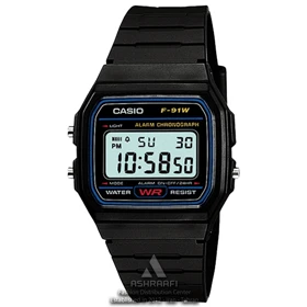 ساعت کاسیو نوستالژیک CASIO F-91W-1DG