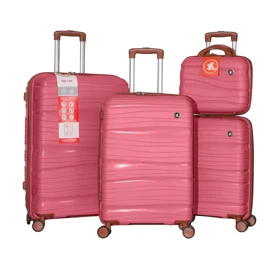 چمدان MR مدل Royal-BN-4X مجموعه 4 عددی به همراه کاور رایگان (صورتی)