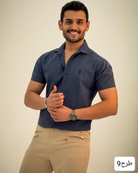 پیراهن مردانه استین کوتاه پلاس_کد4291