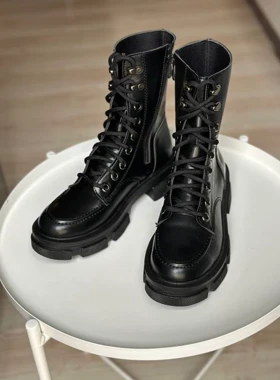 نیم بوت زنانه رزمری مدل Rosse merry-Flat-Ankle-Boots-BT10
