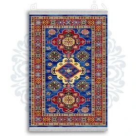 فرشینه از جنس پارچه هازان مخمل ترک طرح گلیم برند دفه کد DDGG 199