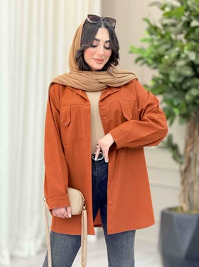 مانتو جیب پاگن برش‌دار