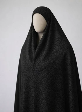 پارچه چادر مشکی طرح دار برند رولنس اصل کره ای کد 115