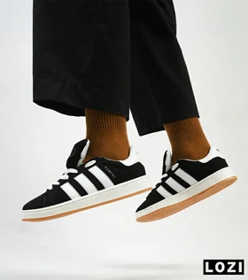 کفش کتانی مردانه مشکی سفید ADIDAS Campus