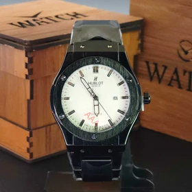 ساعت مچی مردانه هابلوت ژنو HUBLOT تاریخ دار با قفل پروانه ای کد 1