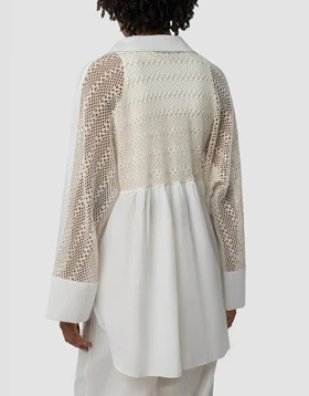 شومیزی پشت مکرومه