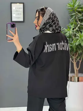 مانتو زنجیر دار پشت نگین