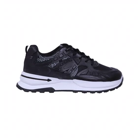 کتانی زنانه مدل Boteli_سفید مشکی کد 9802