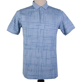 تیشرت یقه دار راه راه مردانه