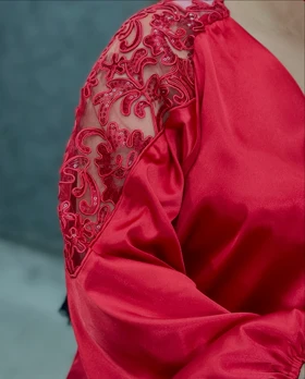 شومیز سرشانه گیپور