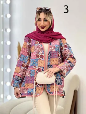 مانتو طرح دار گاندوزی