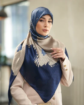 روسری ابریشم ژاکارد قواره 140 30199