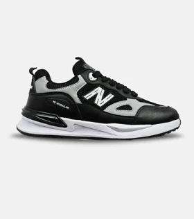 کفش کتانی مردانه مشکی طوسی NEW BALANCE yg niubailun