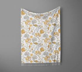 شال مبل ریش دار sofa shawl 31