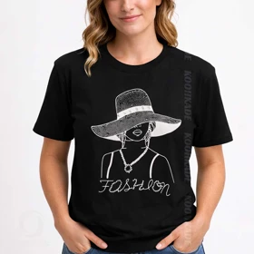 تیشرت لانگ FASHION LV (مشکی)